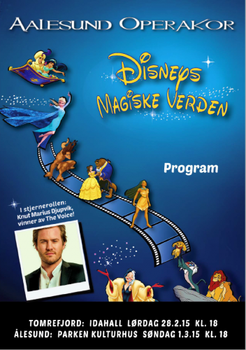 Disneys Magiske Verden - marketing material for Aalesund Operakor